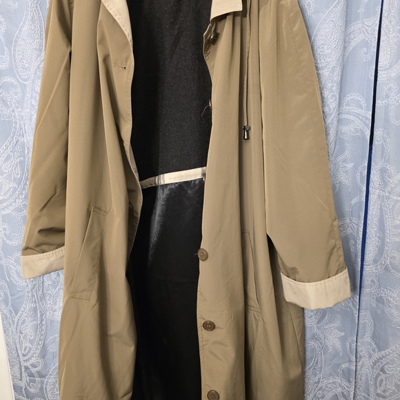 Appleseed's Khaki Hooded Trench Coat - Picture 6 of 15